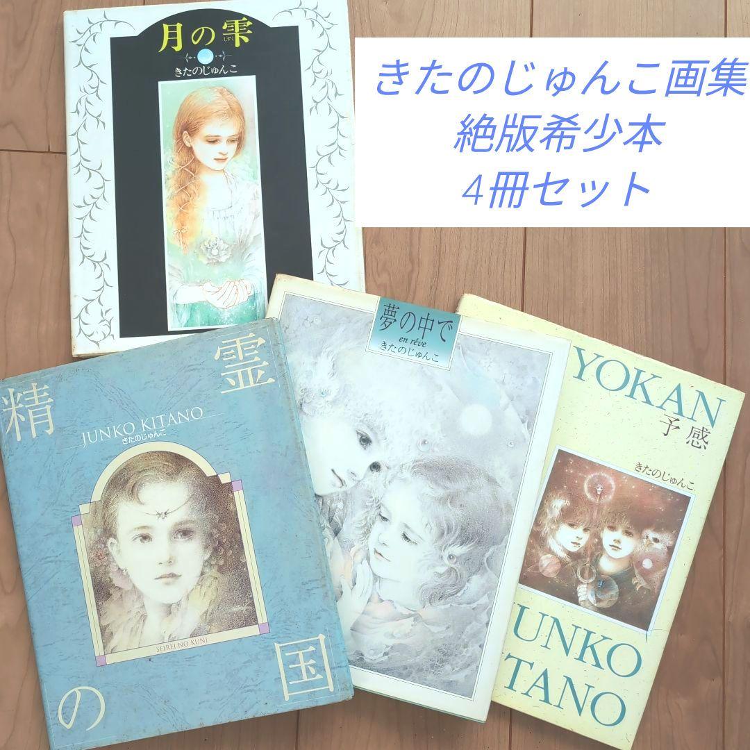 きたのじゅんこ画集4冊まとめ売　精霊の国・月の雫・夢の中で・予感　全て絶版希少本