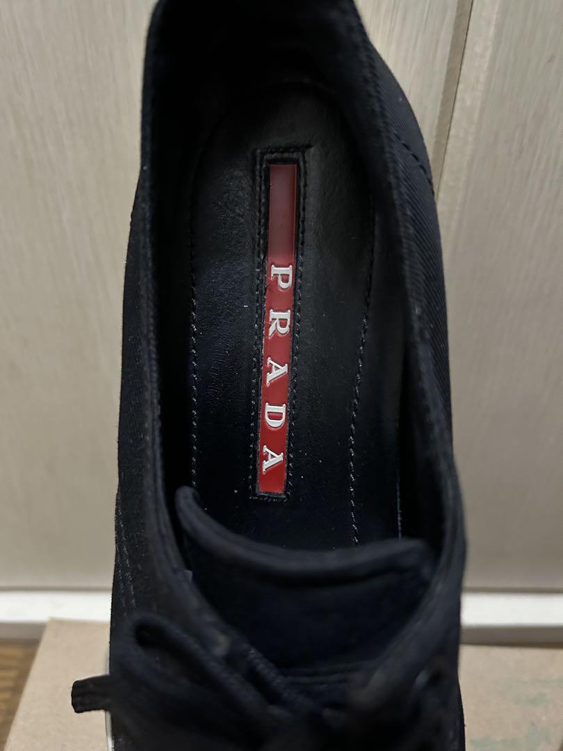 PRADA - ブラックキャンバススニーカー 箱なし
