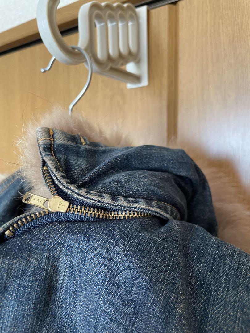 ラビットファー付きジージャン　ピンダイ