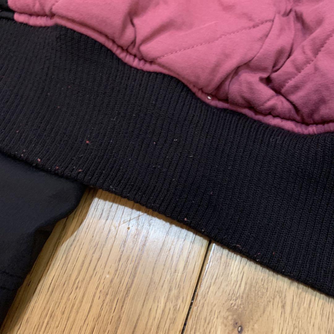 PUMA ブラック ピンク スタジャン風　S M 黒　刺繍　プーマ　ジャンバー