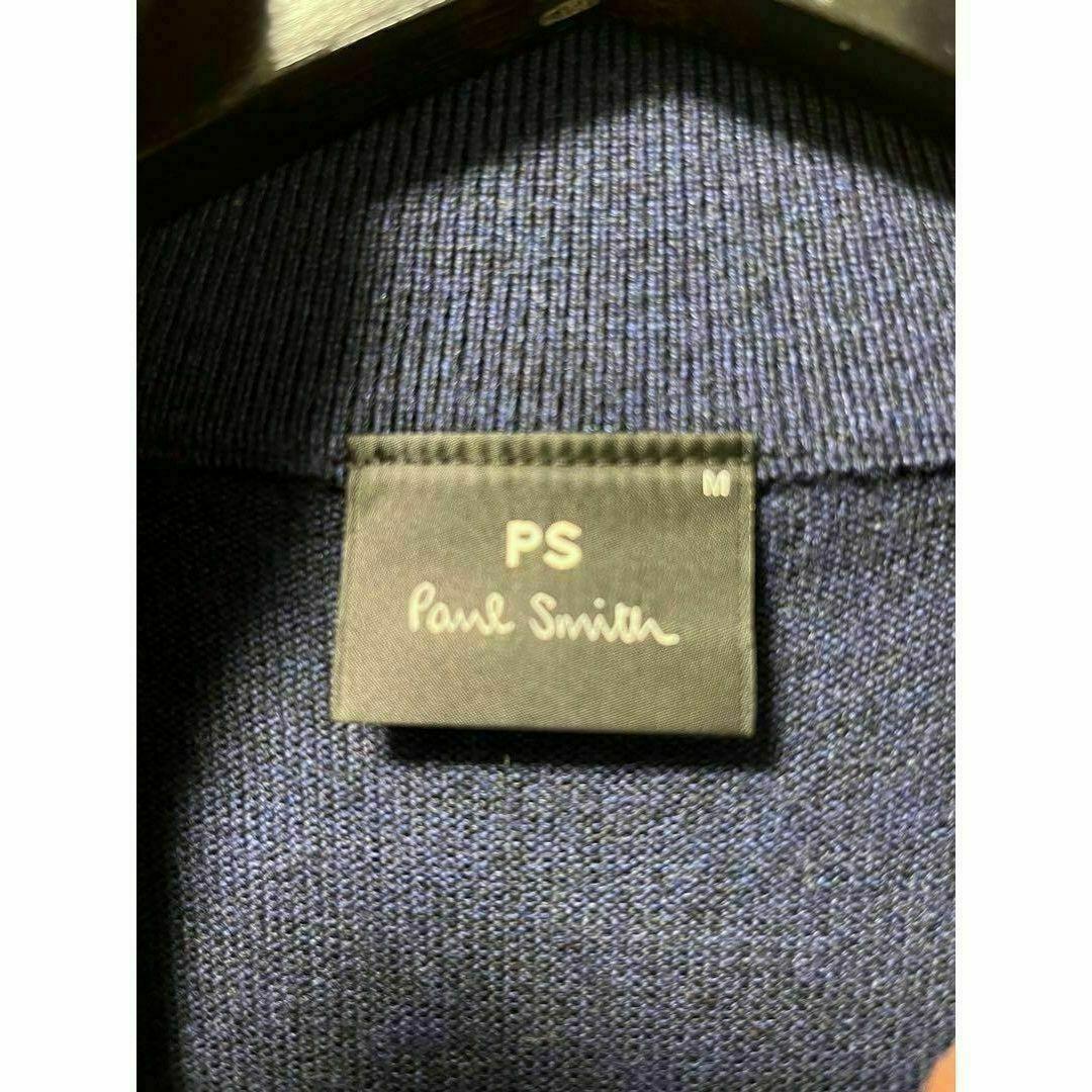 PS PaulSmith　ネイビー　ジップ　ニット