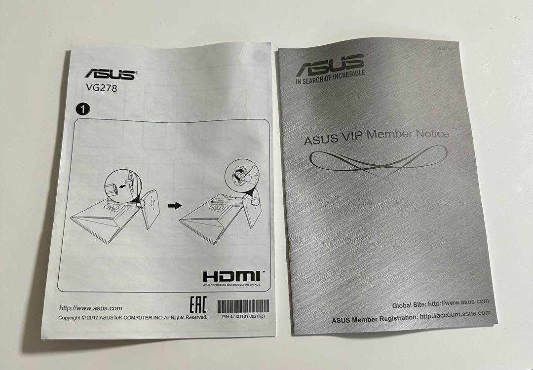 ASUS VG278 ゲーミングモニター