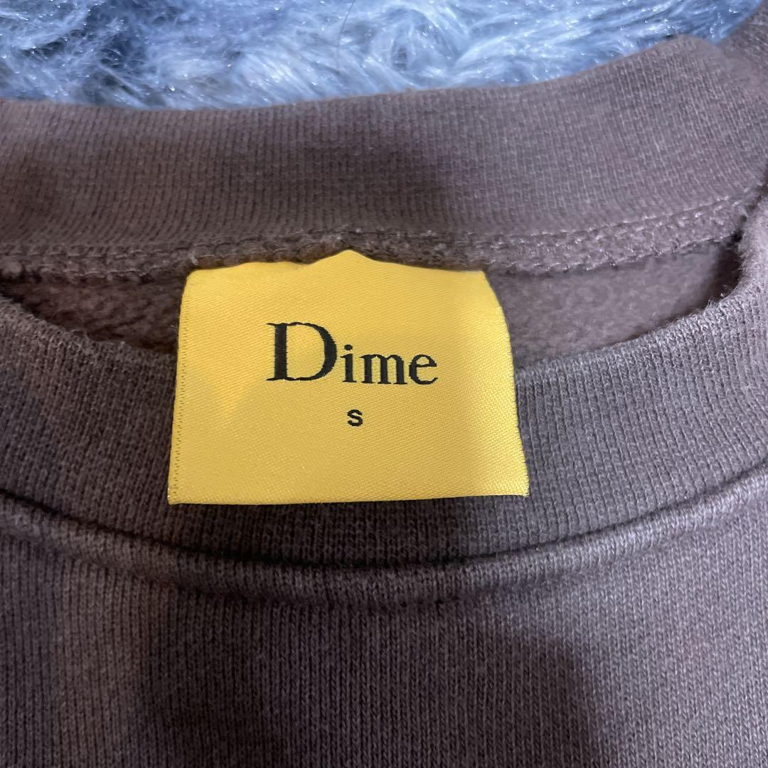 Dime ブラウン ロゴ スウェット