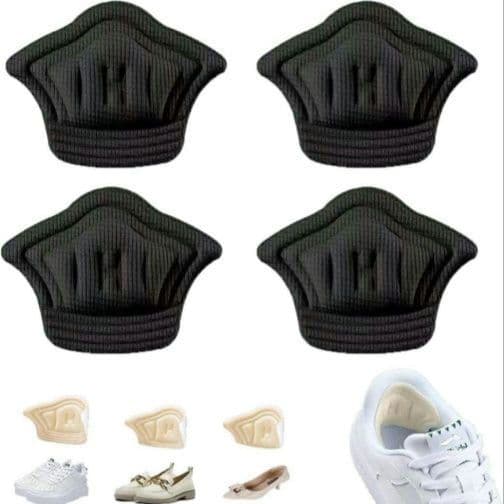 靴ずれ防止 かかとパッド 靴かかと保護パッド 2足セット ブラック