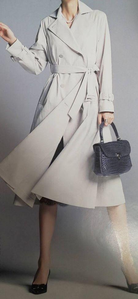 DAMA collection はっ水加工トレンチコート