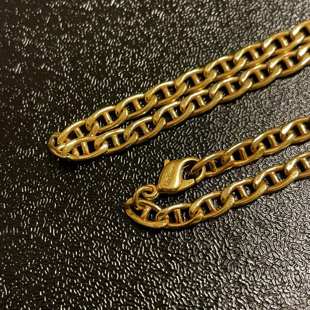 DIOR 80〜90s Germany ドイツ製 ネックレス チェーン 小豆