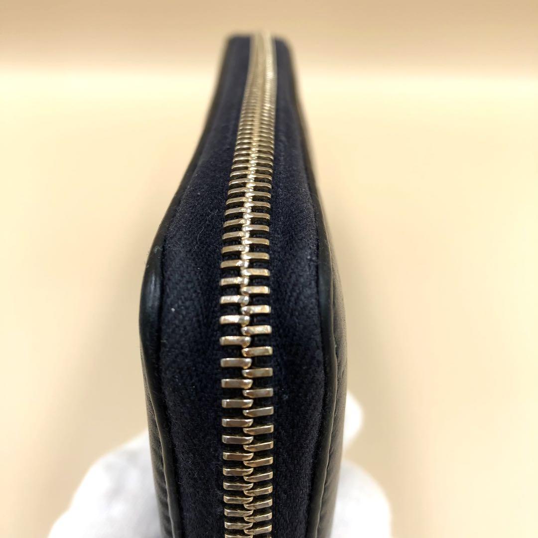 SG3762B グッチ ソーホー ラウンド ファスナー 長財布 ブラック