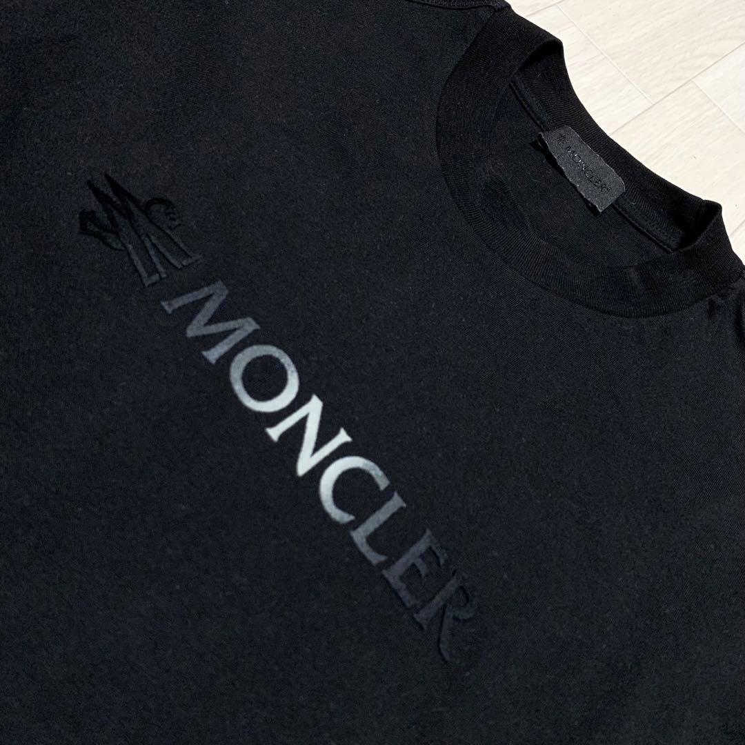 極美品　モンクレール　2023 Tシャツ　ブラック　S 国内正規品 4S171