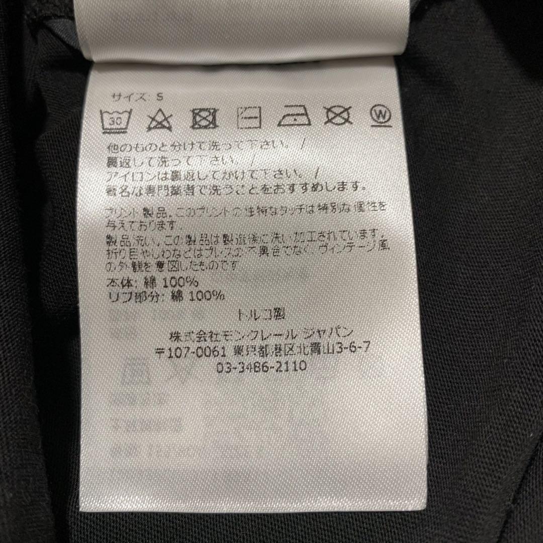 極美品　モンクレール　2023 Tシャツ　ブラック　S 国内正規品 4S171