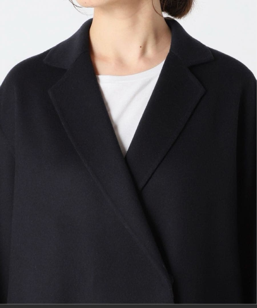 スローブイエナHAMILTON WOOLダブルフェイスウールチェスターコート スローブイエナHAMILTON WOOLダブルフェイスウールチェスターコート