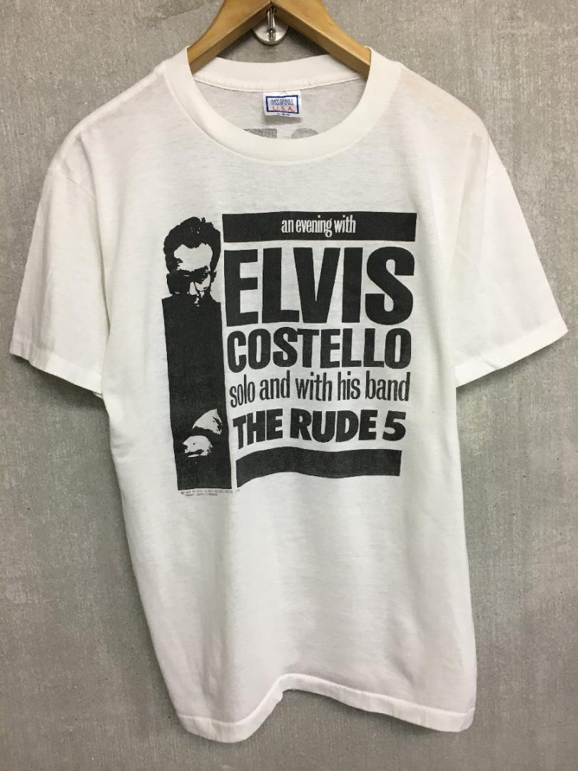 80s 1989年 希少 ヴィンテージ エルヴィス・コステロ ツアー Tシャツ