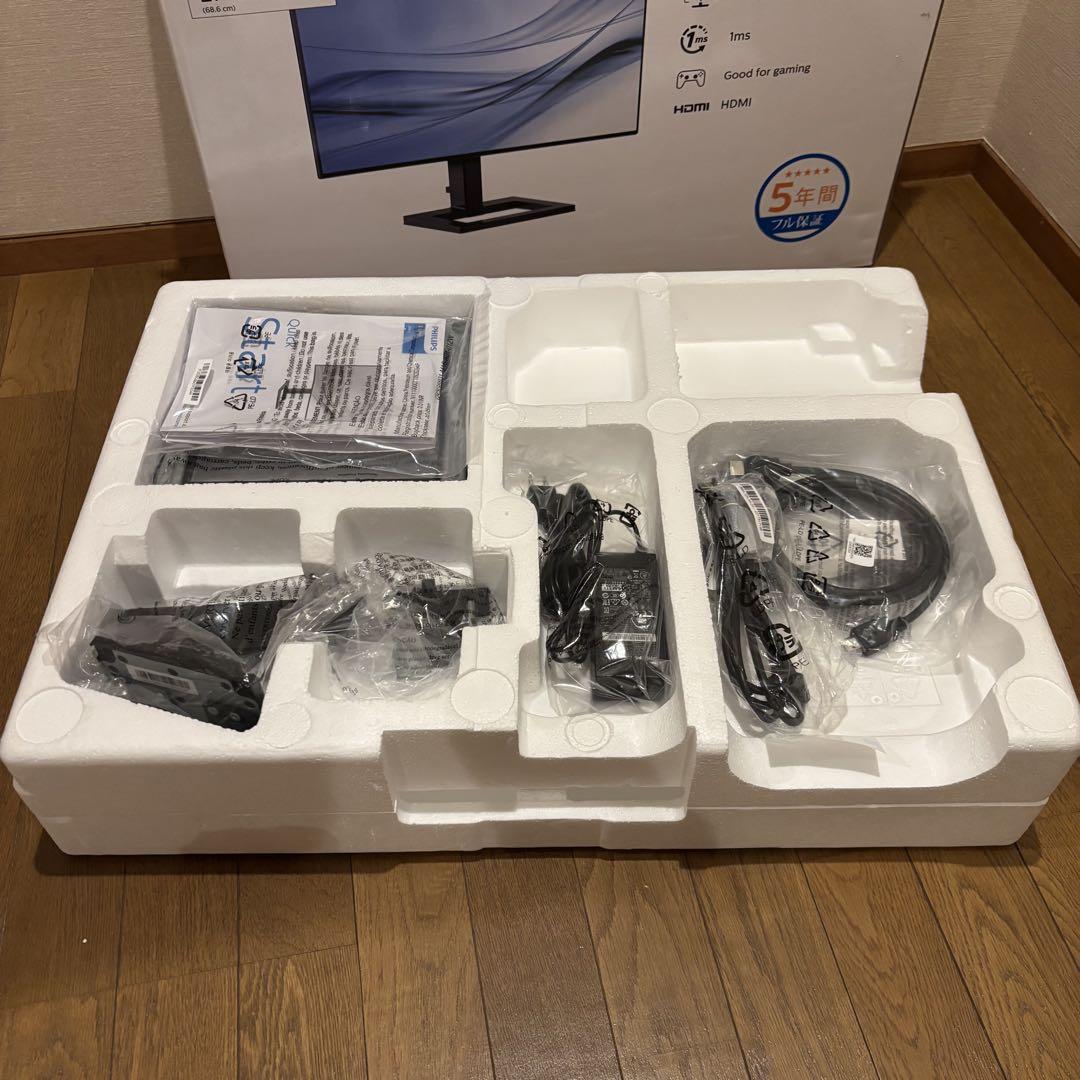 【ほぼ未使用】PHILIPS 272E2F/11 27インチ パソコン モニター
