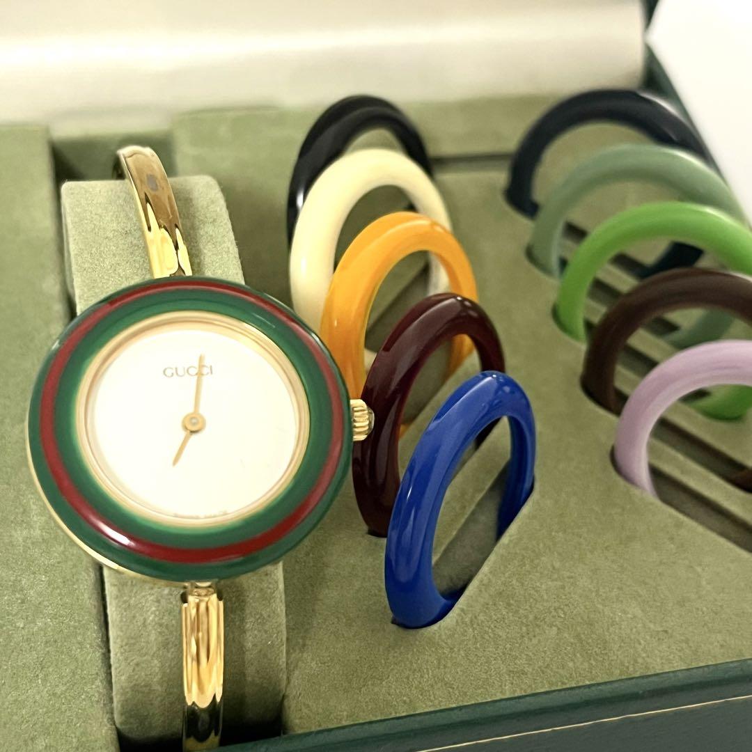 GUCCI グッチ　チェンジベゼル　ベゼル10個　ケース付き　時計なし GUCCI グッチチェンジベゼルベゼル10個ケース付き時計なし