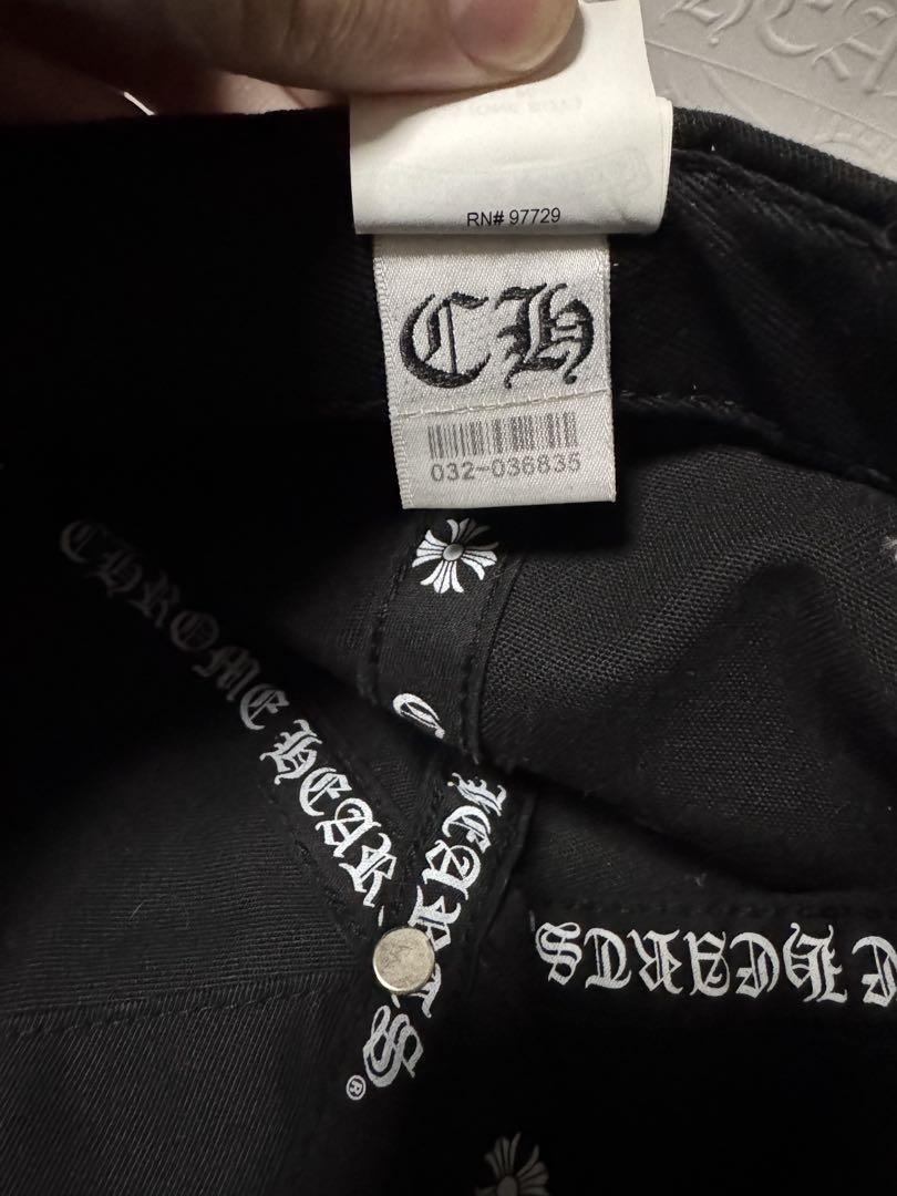 CHROME HEARTS キャップ 黒 グレー　正規品　バイカラー　新品