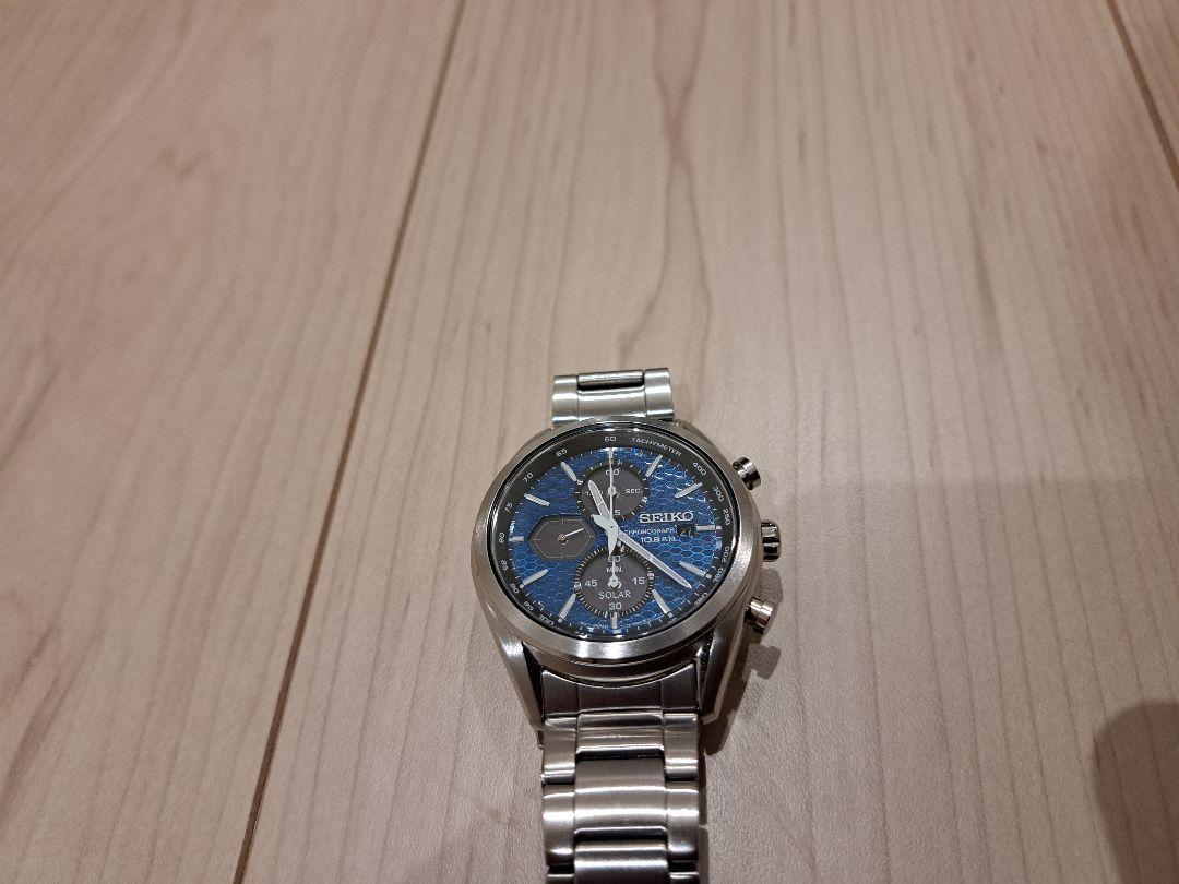 最終値下げSEIKO SSC801 ソーラー クロノグラフ メンズ