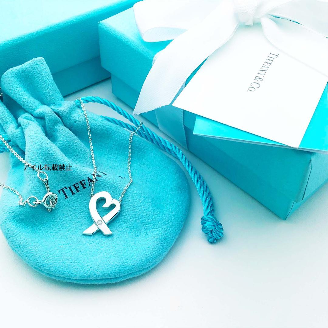 新品 ギフト包装 ティファニー ラビングハートダイヤネックレス | www