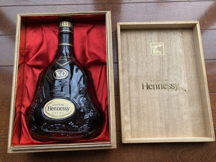 ヘネシーXO Hennessy 金キャップ 木箱 未開封-