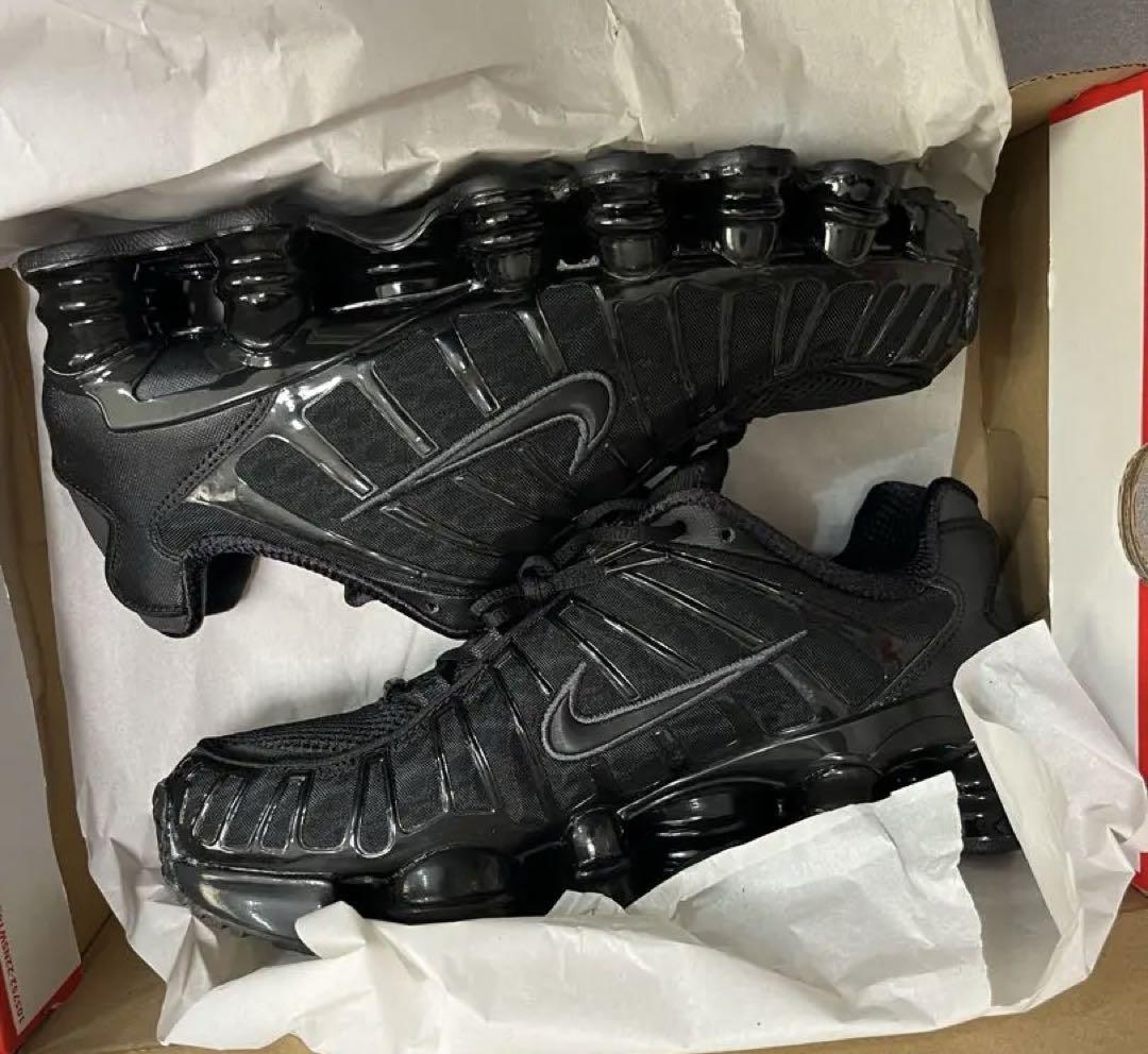 Nike Shox TL Black and Max Orange 26.5cm