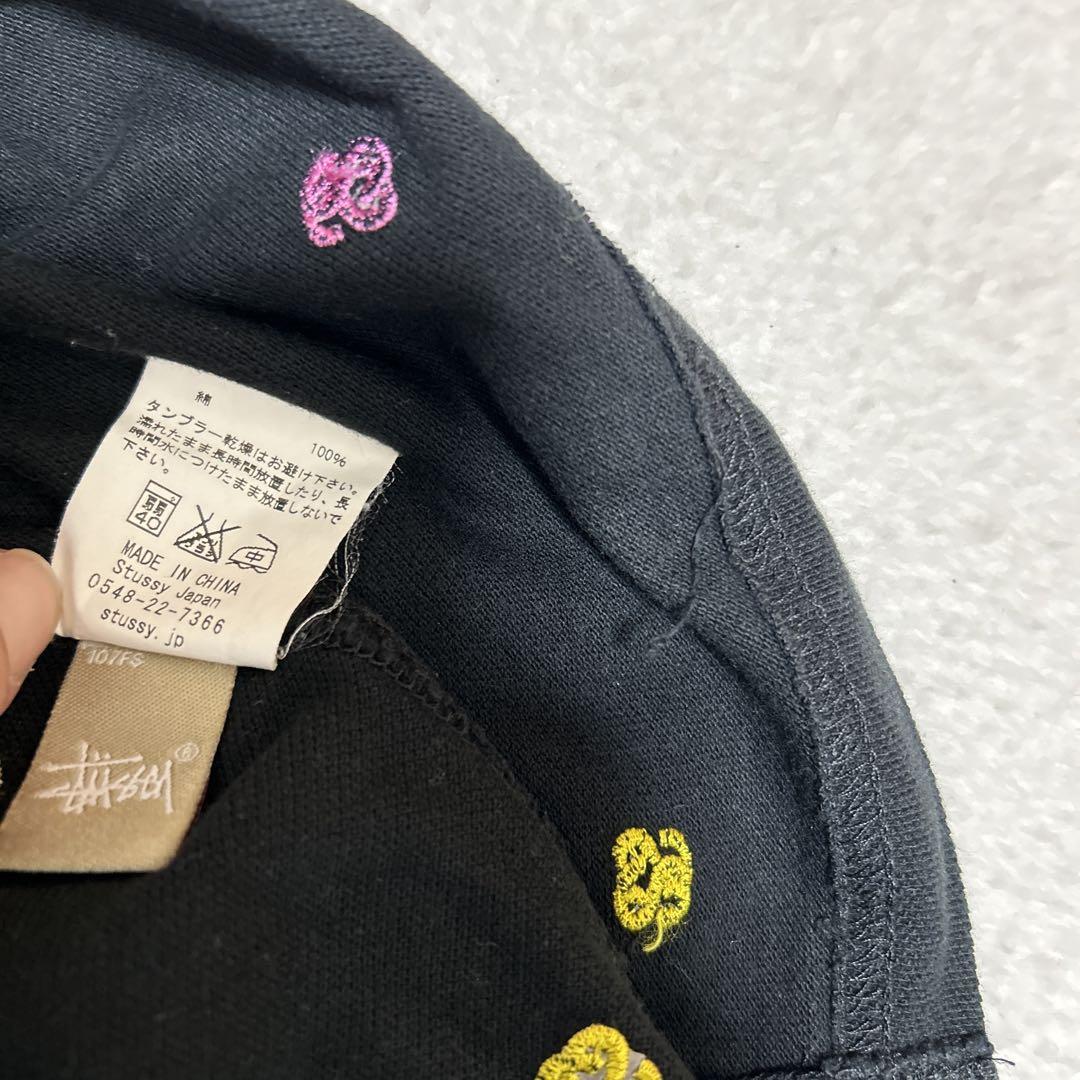 519【入手困難】ステューシー♤刺繍ロゴ　半袖ポロシャツ　即完売モデル　希少 519【入手困難】ステューシー♤刺繍ロゴ 半袖ポロシャツ 即完売