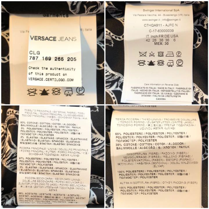 しています VERSACE デニムパーカー 新品 4VAx7-m73399559541 JEANS パット