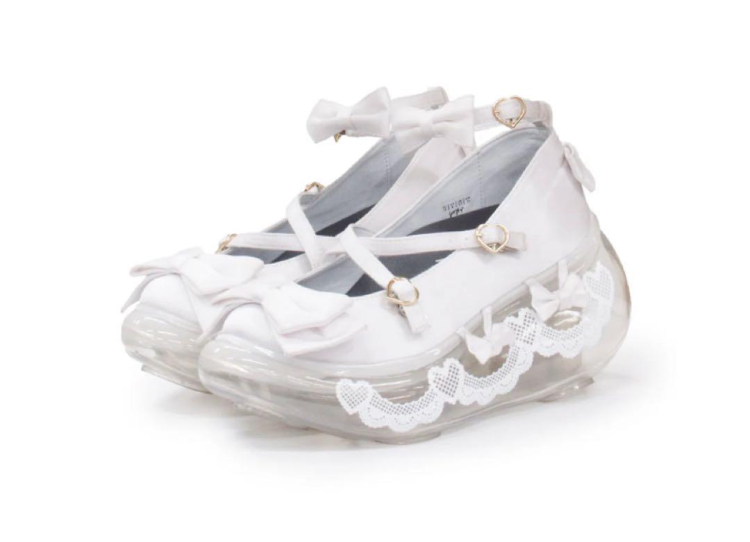 Angelic Pretty Tea Party Moon ホワイト シューズ