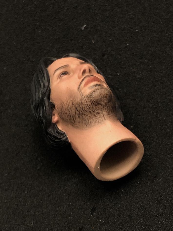 1/6 キアヌリーブス 似 ジョンウィック 男性 ヘッド (ホット