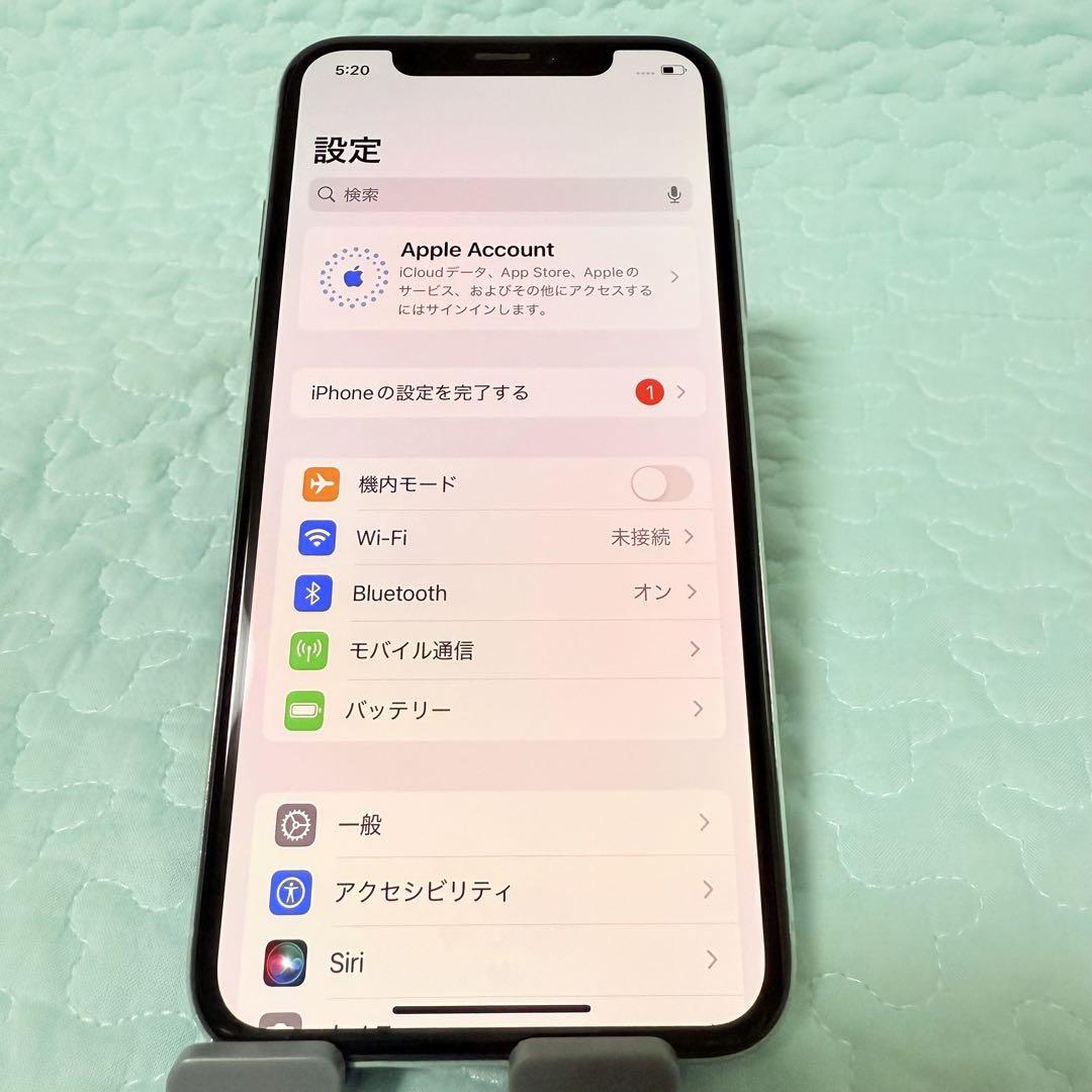 iPhoneXS MTAX2J/A 64GB シルバー バッテリー 100%