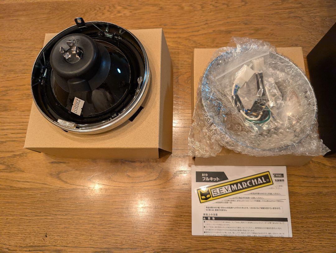 未使用　送料無料　819マーシャルヘッドライト　130 モンキー用