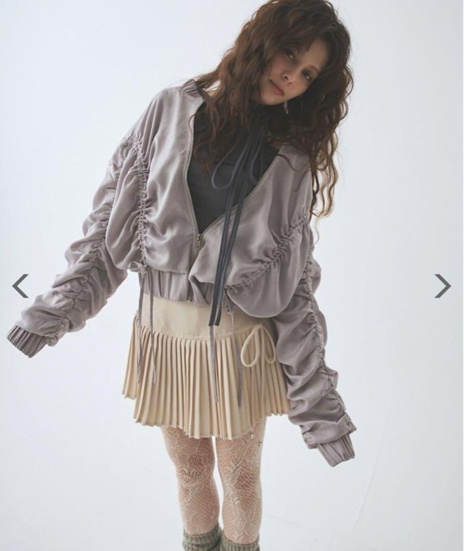 pellicule ciffon gathering blouson
