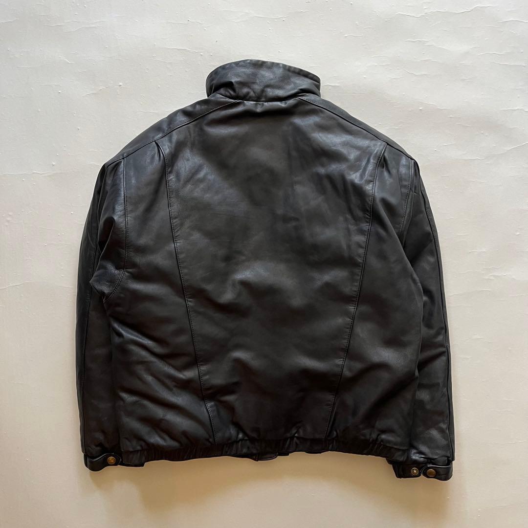 ~90's Eddie Bauer レザーダウンジャケット