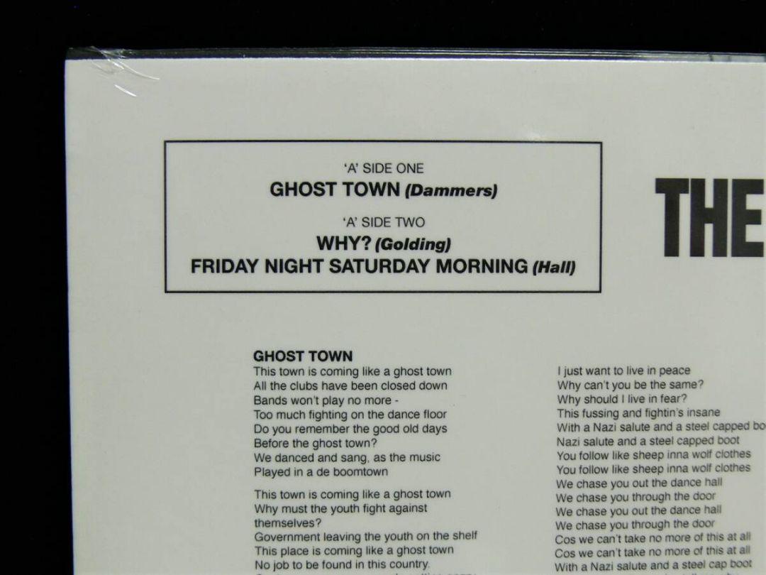 未使用品 アナログレコード7] THE SPECIALS Ghost Town - メルカリ