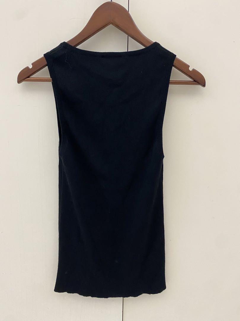 CELINE knit tank top ブラック タンクトップ