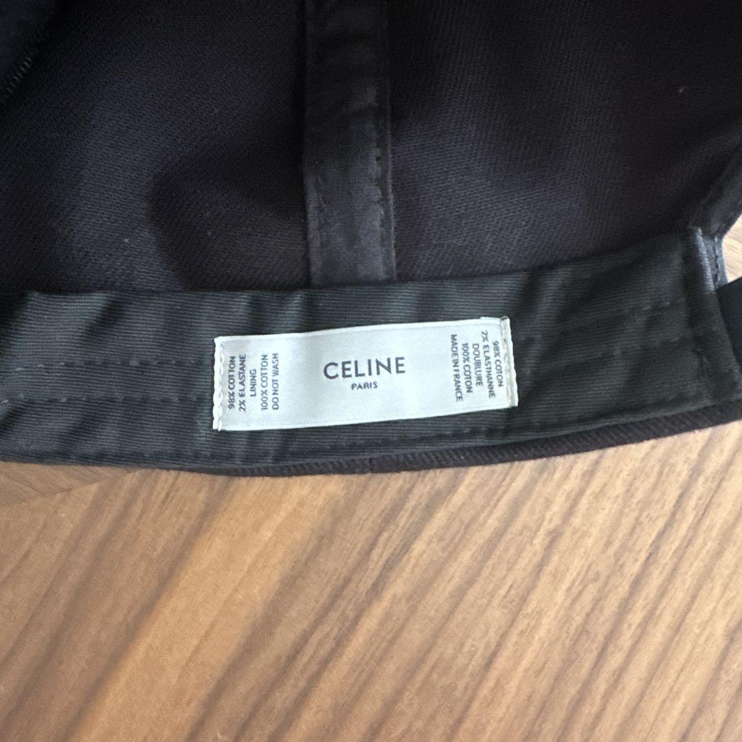 CELINE ベースボールキャップ 黒