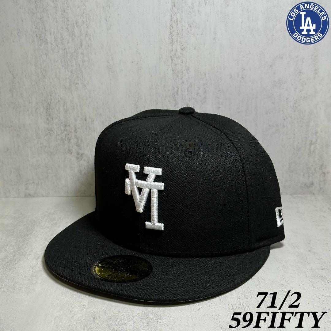 【海外限定】 ドジャース 59FIFTY 逆ロゴ 1988 ブラック 71/2