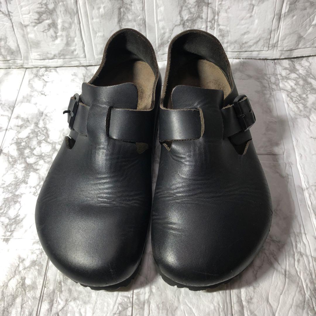 【Birkenstock】　コンフォートサンダル  36 黒 レザー　ボストン