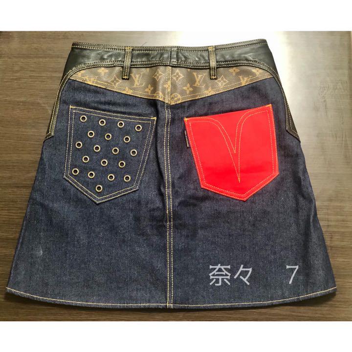 美品!Louis Vuittonデニスカ、ミニスカート