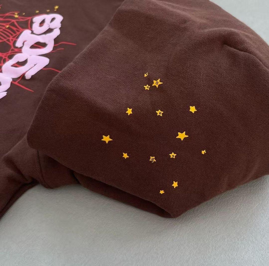 sp5der ブラウン スパイダーウェブ パーカー スパイダー ウェブ パーカー ブラウン メンズ - SS23 - JP