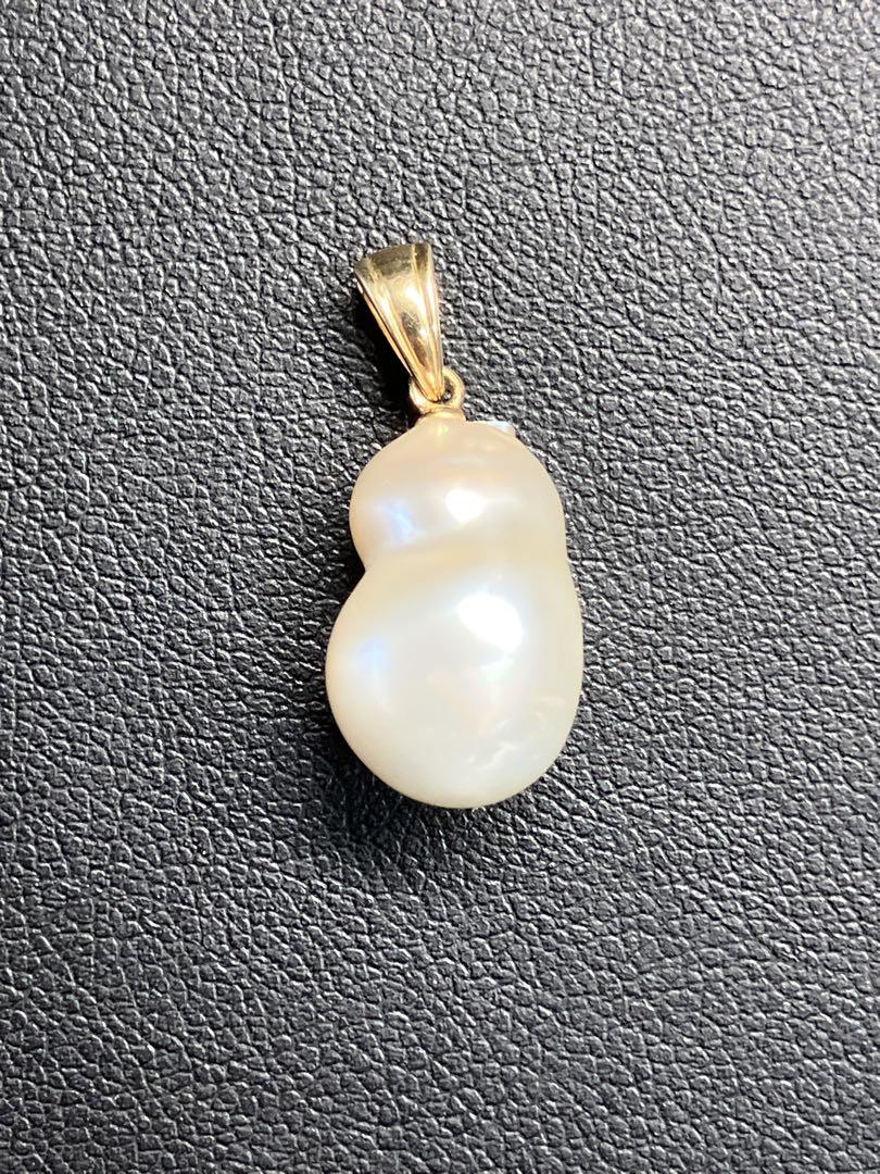 ①【TASAKI/田崎真珠】K18 バロックパール ネックレストップ 2.5g