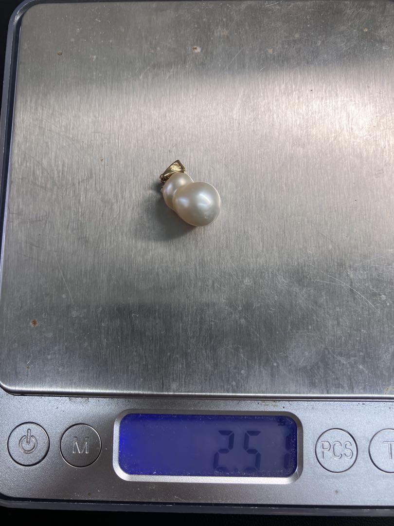 ①【TASAKI/田崎真珠】K18 バロックパール ネックレストップ 2.5g