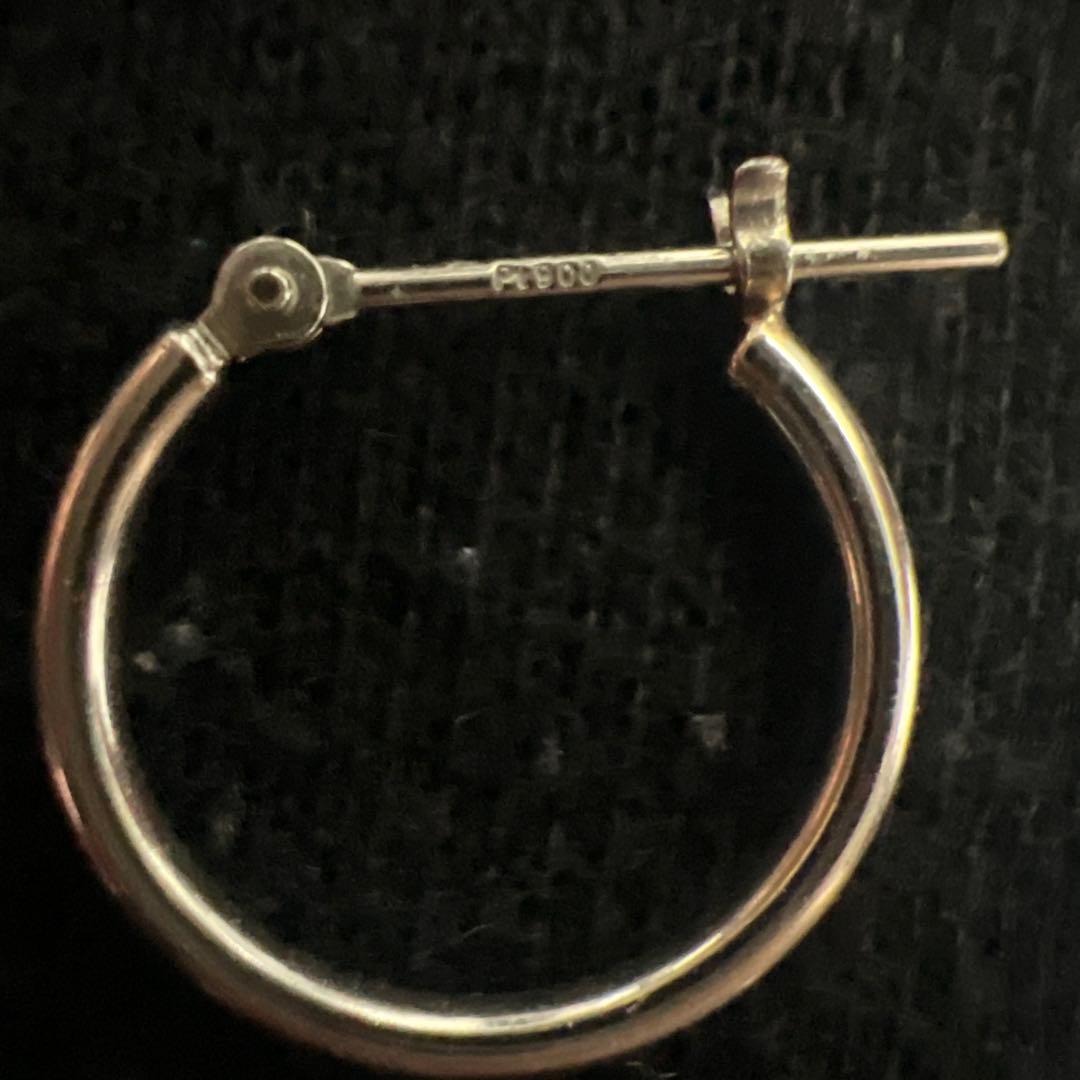 pt900 プラチナフープピアス 1.5cm両耳 pt900 プラチナフープピアス 1.5cm両耳