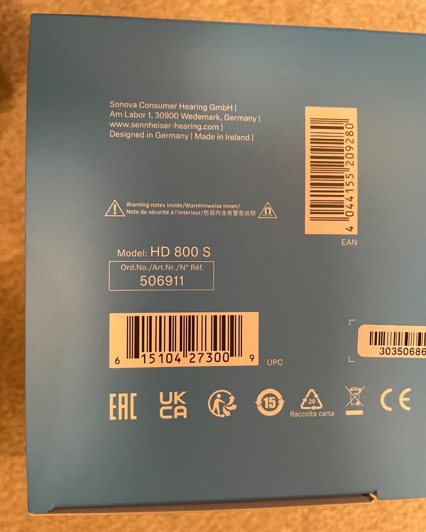 ゼンハイザー(SENNHEISER)HD800S(2025年10月に購入) ゼンハイザー(SENNHEISER)HD800S(2025年10月に購入)