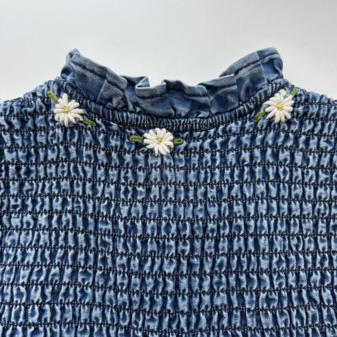 ワンピース Bonjour diary Ibiza dress denim 8y