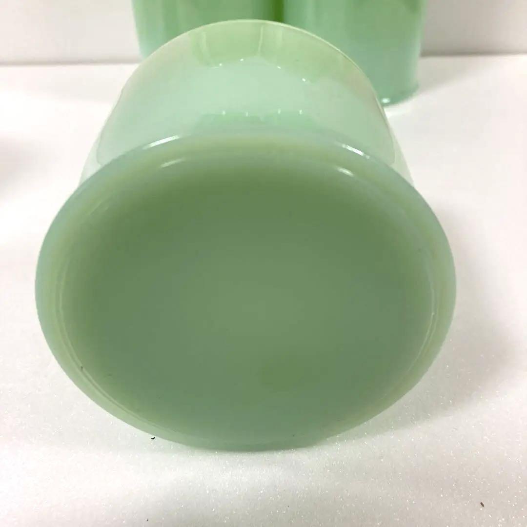 【平成レトロ】 資生堂　コットンポット　バンブー　ミルクガラス　小物入れ