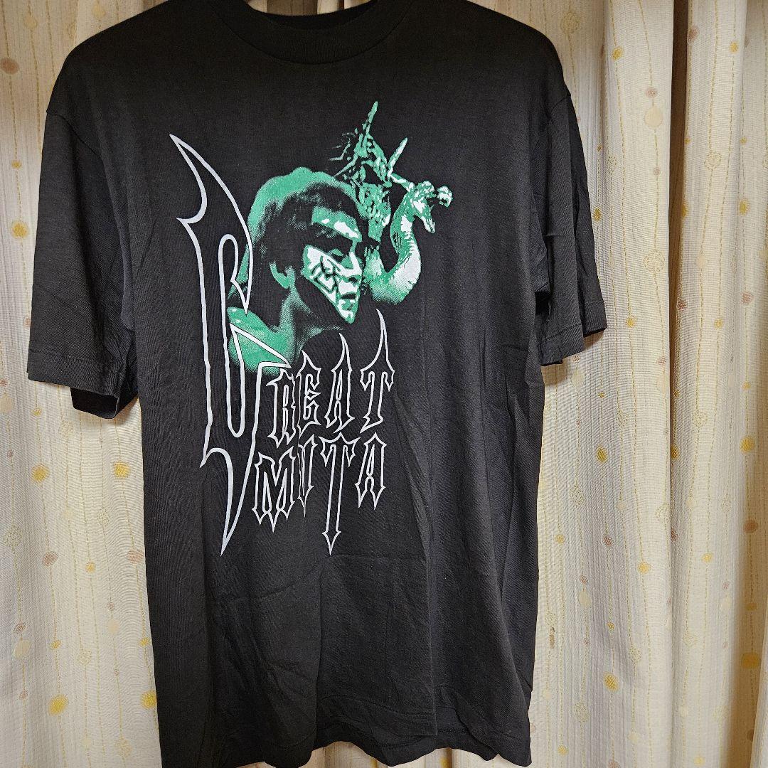 最新人気 新日本プロレス 90年代 グレートムタ Lサイズ Tシャツ トップス