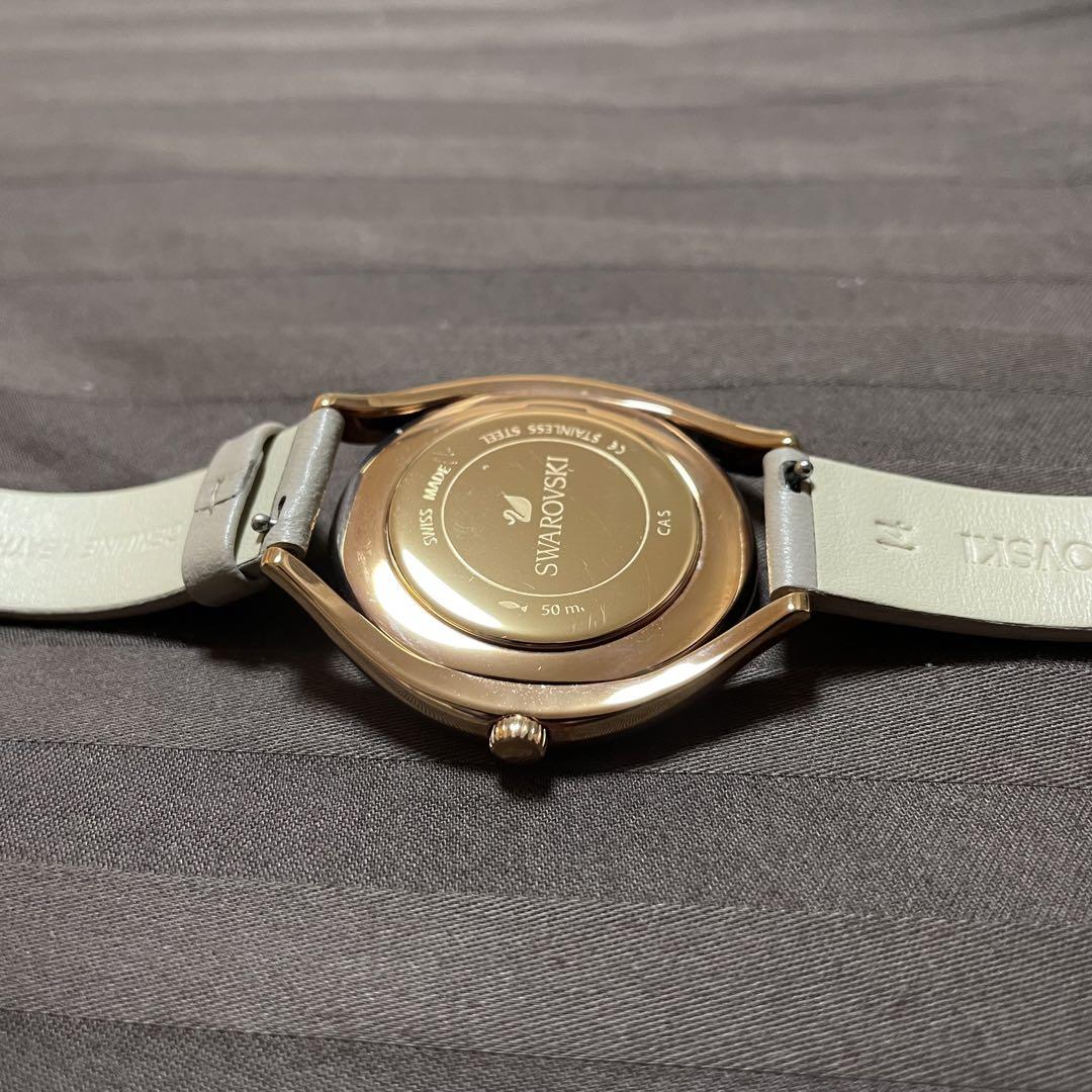 SWAROVSKI スワロフスキー 腕時計 レザーストラップ