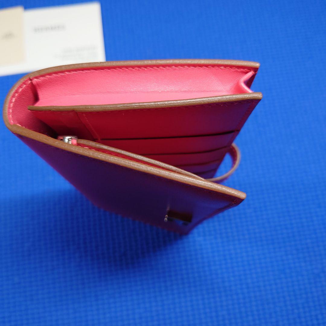 HERMÈS ピンク レザー 長財布