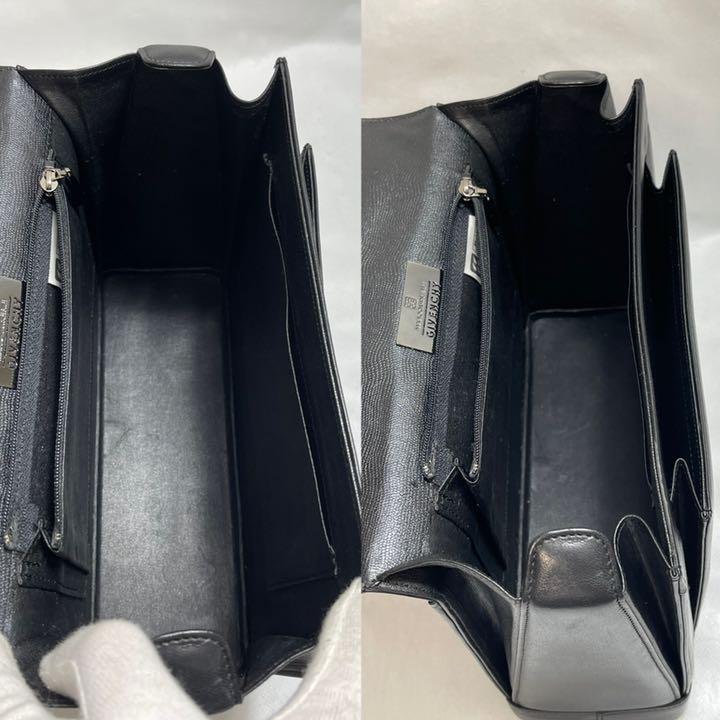GIVENCHY ジバンシー ロゴ リザード型押しフォーマルバッグ ブラック