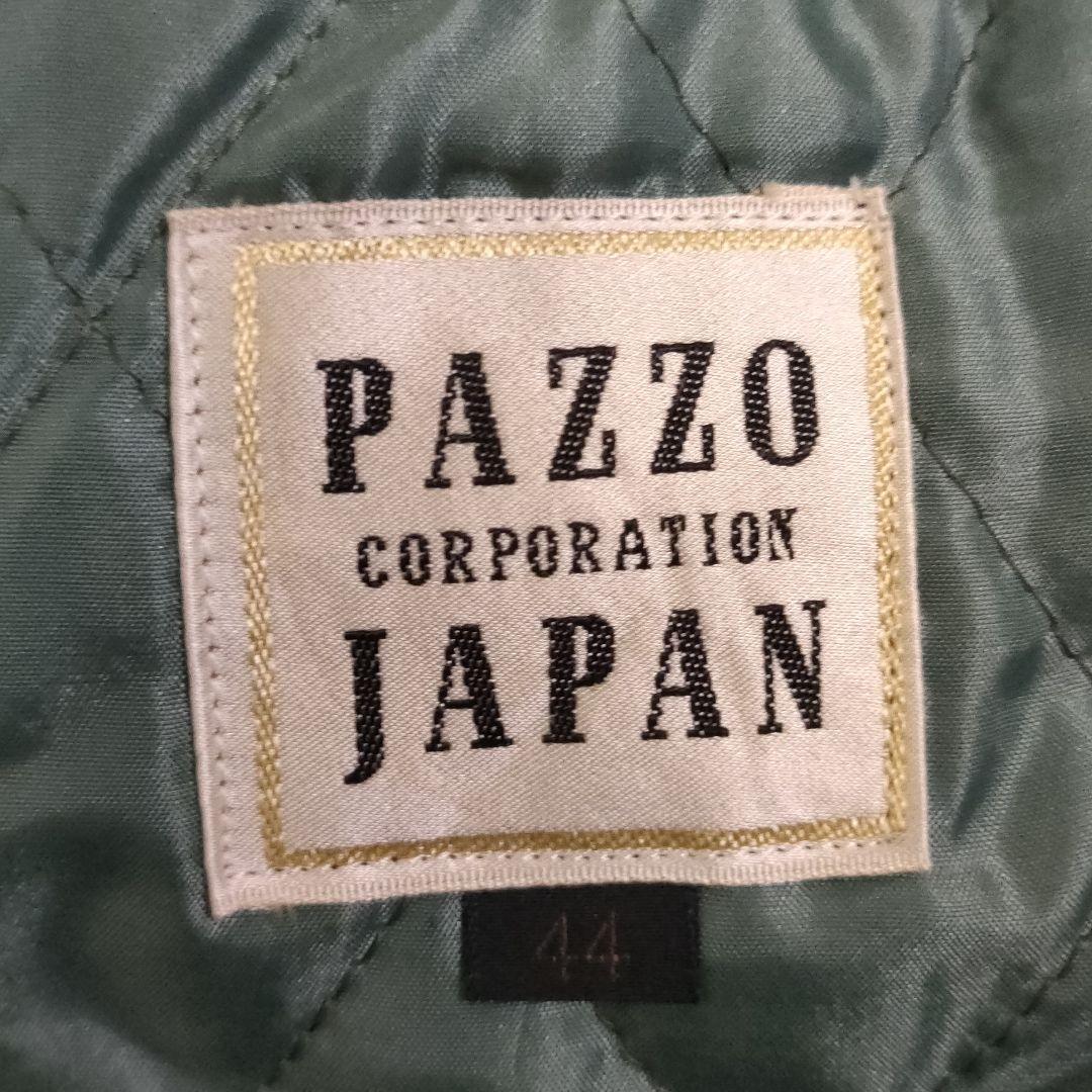 良品✨90s パッゾクラブ スタジャン 袖レザー 牛革 刺繍ロゴ 黒×茶 L相当 良品✨90s パッゾクラブ スタジャン 袖レザー 牛革 刺繍ロゴ 黒