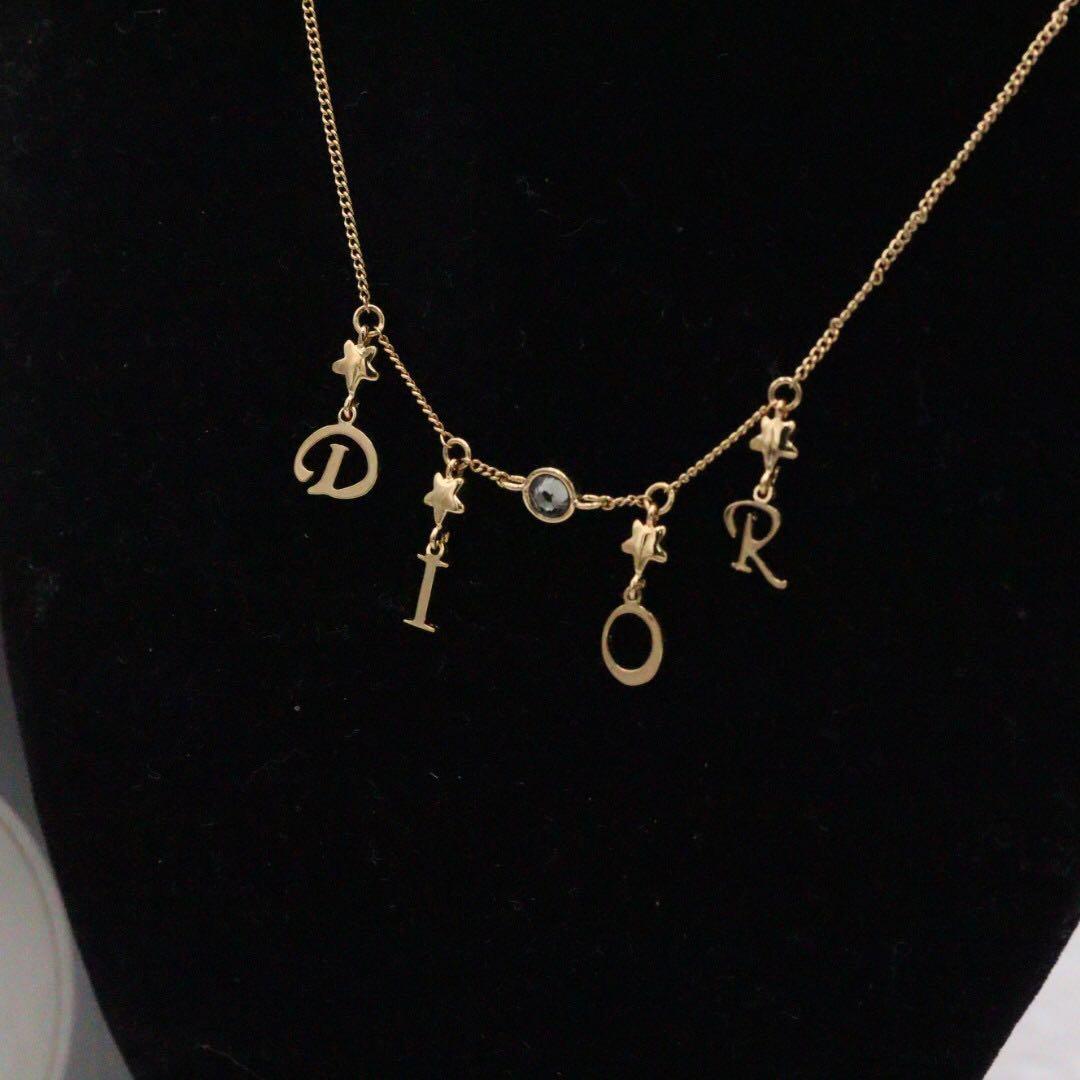 ヴィンテージ 超美品】Dior ディオール ネックレス ラインストーン CD