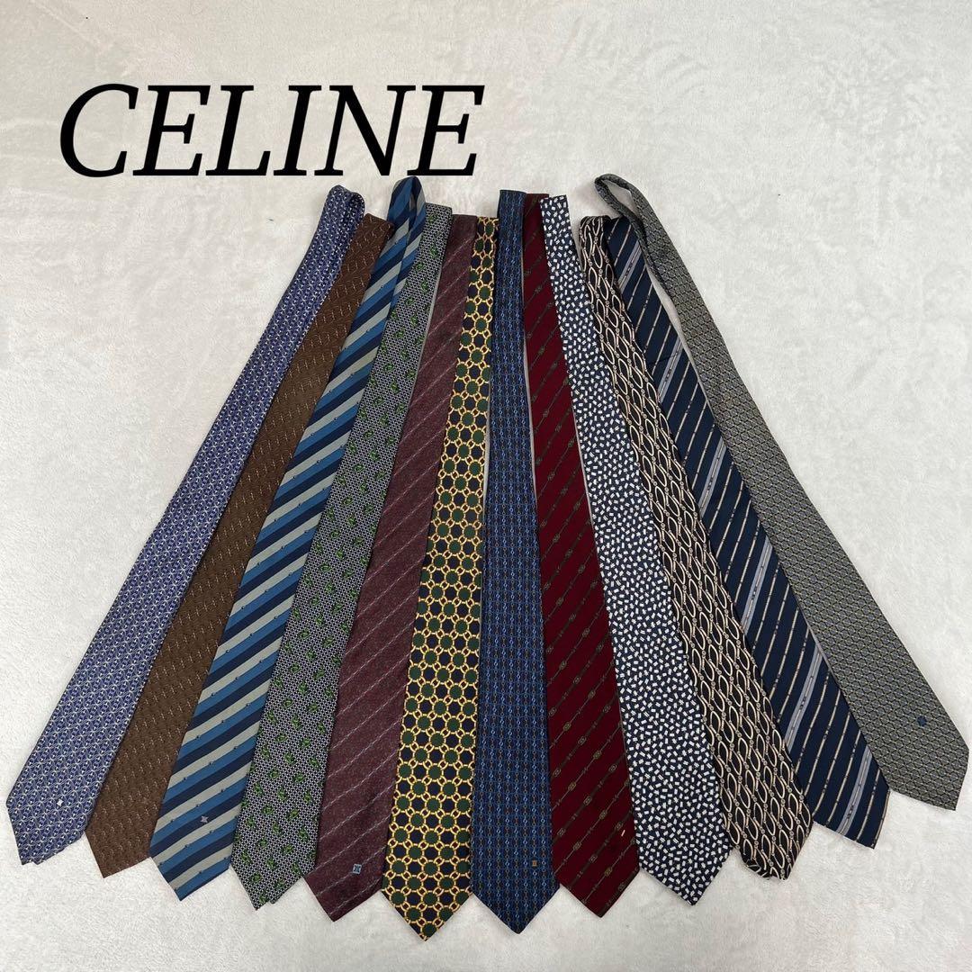 NM22 セリーヌ CELINE 12本 セット ネクタイ メンズ
